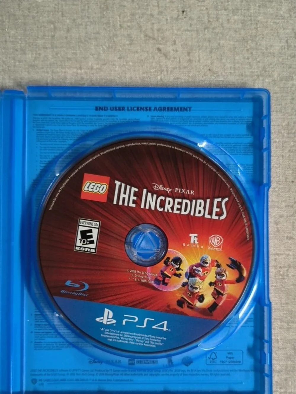 Sony PS4 LEGO The Incredibles Video Game - Blue Case